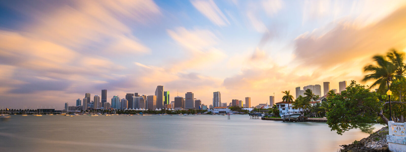 Miami Skyline at sunset
