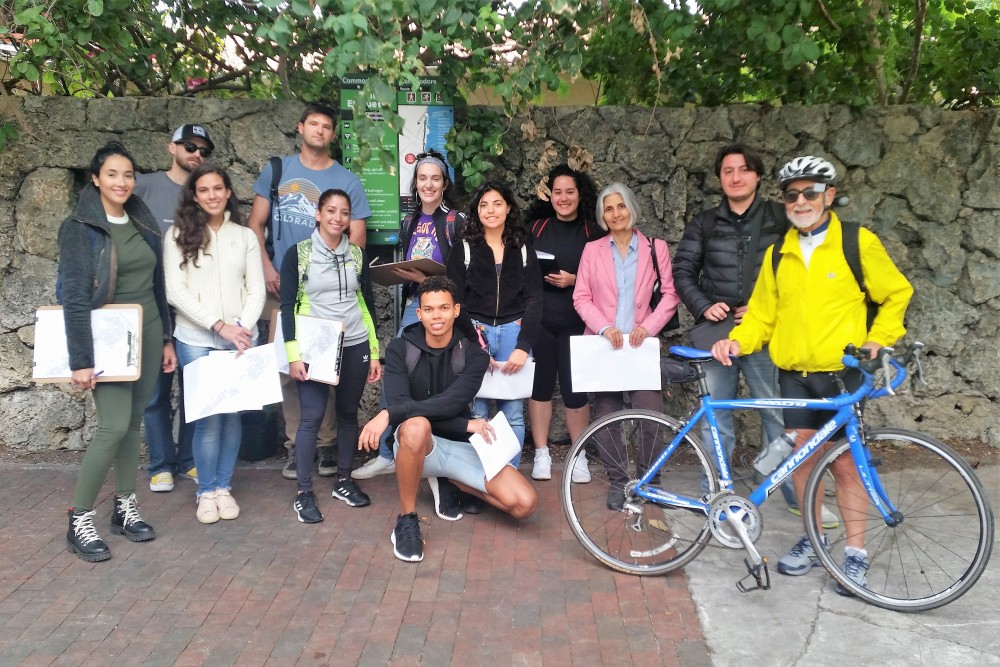 Group of cyclists