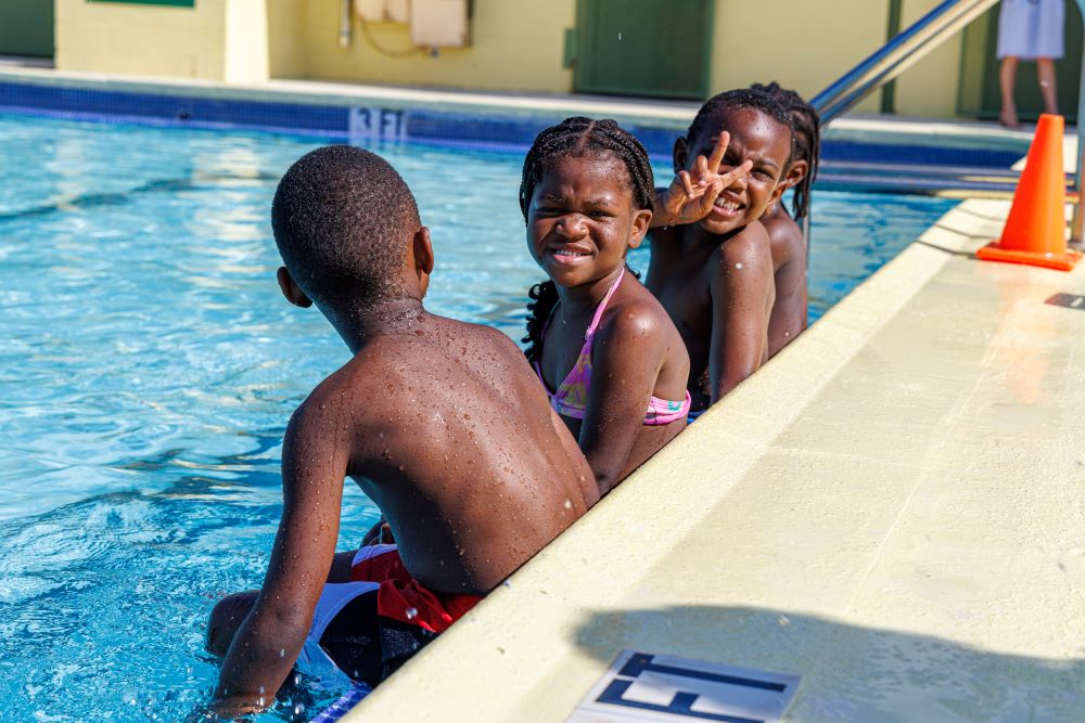 Kids at pool 2024