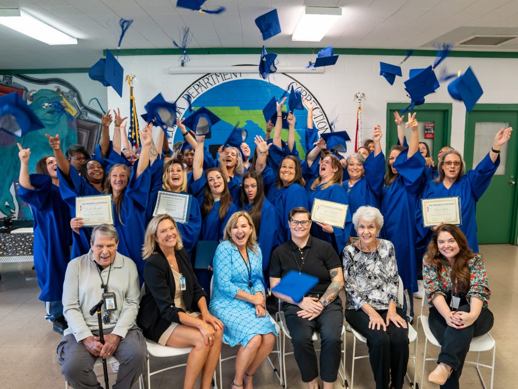 LEAP Class 26 Graduation at Homestead Correctional Institution on May 31, 2024. Ladies Empowerment and Action Program (LEAP) is a 2023 Community Grants recipient.
