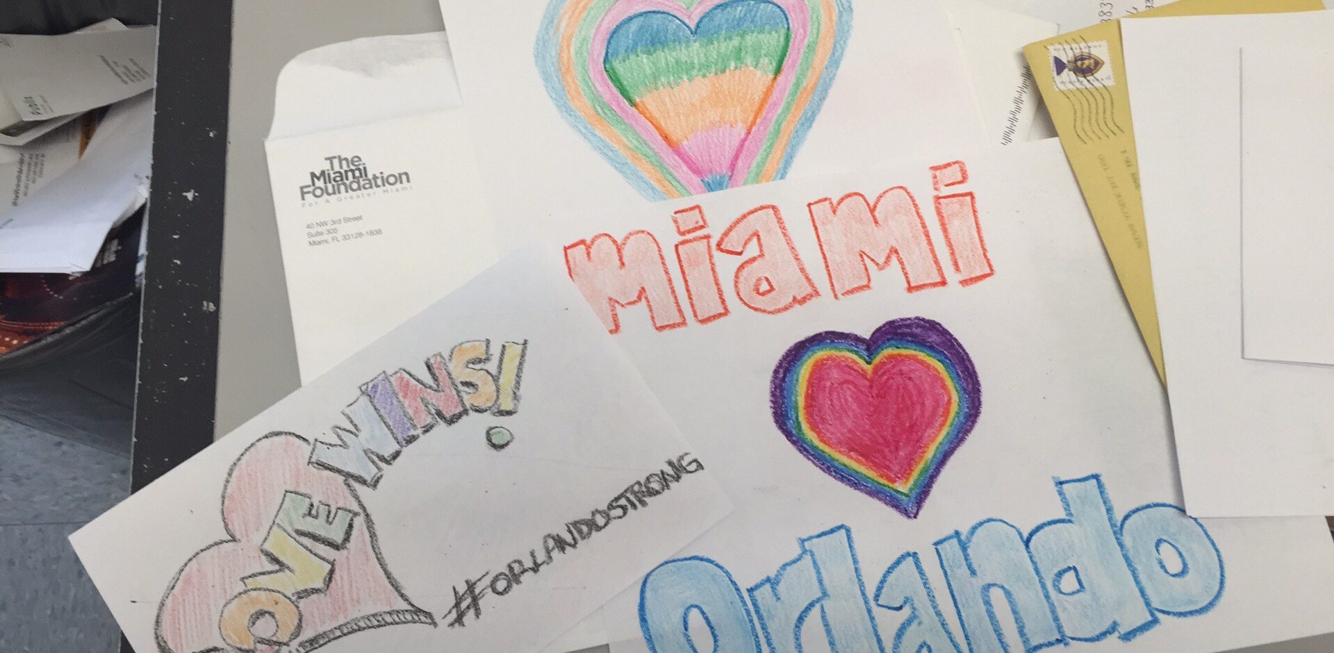 MIAMI YOUTH COLLECT THOUSANDS OF HANDWRITTEN NOTES FOR ORLANDO VICTIMS AND LOVED ONES