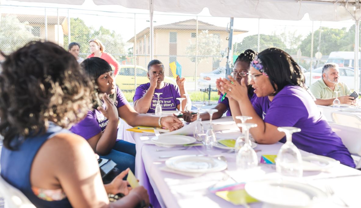People play, eat, sleep, go to school in all different parts of Miami-Dade County so what does it mean when people say they’re “from Miami?” And what do issues like homelessness, transit options and equity look and feel like in each place? A professor and Changemaker Faculty Fellow at Florida International University, Malik Benjamin is on a mission to get Miamians more engaged in issues like these. As part of that effort, Malik asked his FIU students to participate in The Miami Foundation’s My Miami Story conversations project last fall.
