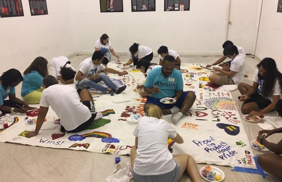 After 35 years of serving Miami-Dade County’s LGBTQ youth, Pridelines Youth Services is now Pridelines, Miami’s LGBTQ Community Center. In June 2016, Pridelines moved to a 9,000-square-foot community center, a facility large enough to house programs and services for Greater Miami’s LGBTQ youth, older adults, people living with HIV/AIDS, and their allies. The new space allowed us to expand our services and reach more residents. Eleven days after the move, the Pulse nightclub shooting in Orlando rocked the LGBTQ community. More than 150 people walked through Pridelines’ doors the next day in search of a safe place to gather, grieve, and find healing and support. LGBTQ community members and allies met with grief counselors, participated in an interfaith service and held a candlelight vigil. They held a town hall where they talked about solutions for reclaiming the sense of safety they had lost. Today, the center, supported by a GLBT Community Projects Fund grant, stands as a place of hope for people looking to find a connection to their community. For some, especially youth, it’s the only place where they can simply be themselves.